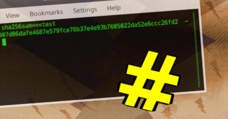 sha256 hasing, Linux Terminal.