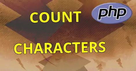 Count characters in php.