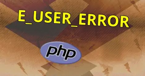 E_USER_ERROR in PHP.