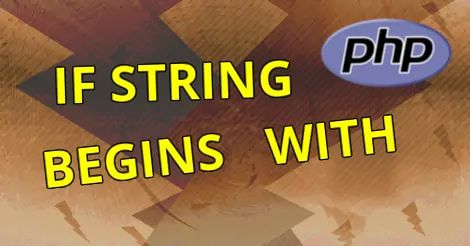 if string begins with string, PHP
