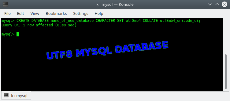 create database mysql ubuntu