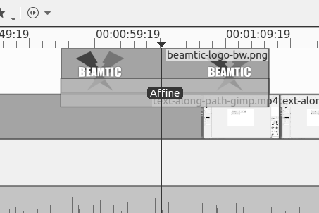 kdenlive affine  transition