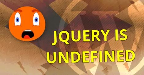 jquery is undefined error, wordpress