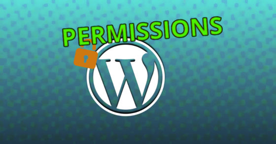 Changing directory permissions for Wordpress.